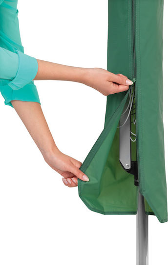 Brabantia Topspinner Folding Floor Clothes Drying Rack for Garden Metallic with Hanging Length 50m