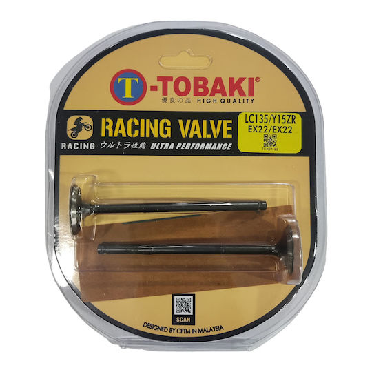 Tobaki Yamaha Crypton-X 135 Tip De Evacuare Βαλβίδα Μοτοσυκλέτας