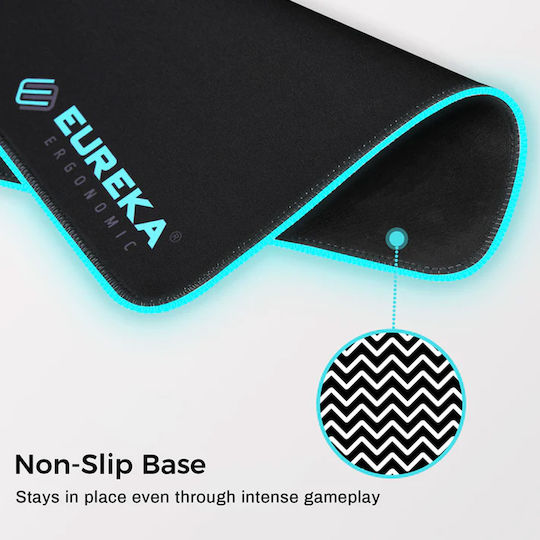 Eureka Ergonomic JC-01 Gaming Mauspad XXL (800mm) mit RGB-Beleuchtung über USB