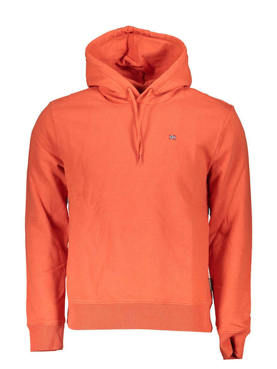 Napapijri Herren Sweatshirt mit Kapuze Rot