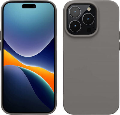 KWmobile Umschlag Rückseite Silikon Gray (iPhone 14 Pro)