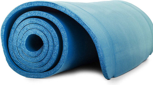 Verk Group Foldable Exercise Mat Pilates Blue with Carry Strap (180x60x1cm)