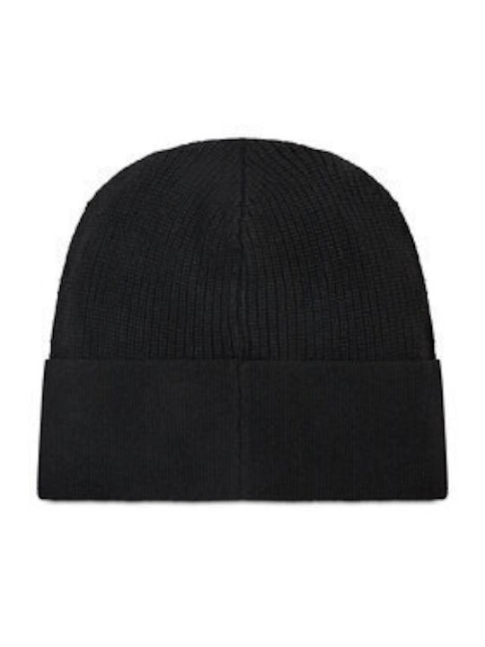 Beanie Unisex Σκούφος Πλεκτός σε Μαύρο χρώμα