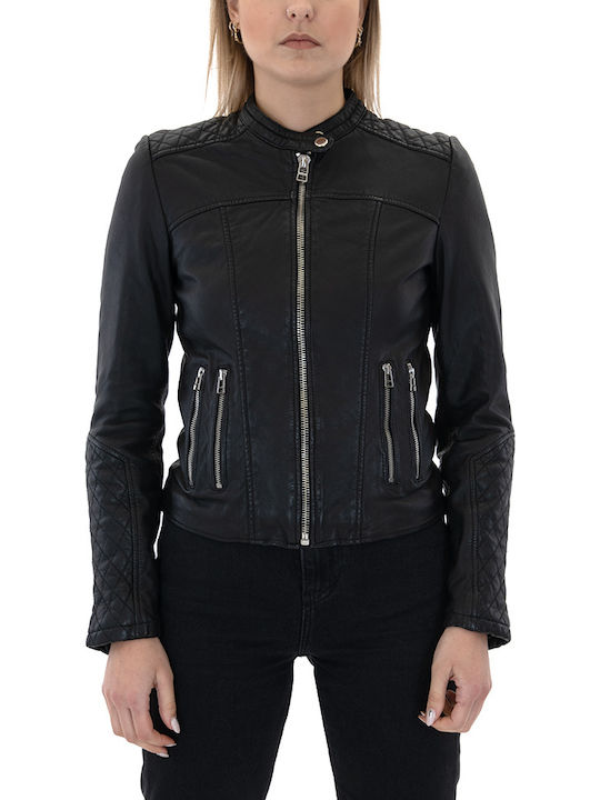 Goosecraft Leather Jacket Leather Black