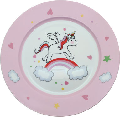 Cryspo Trio Σετ Φαγητού Unicorn από Πορσελάνη Πολύχρωμο 6τμχ