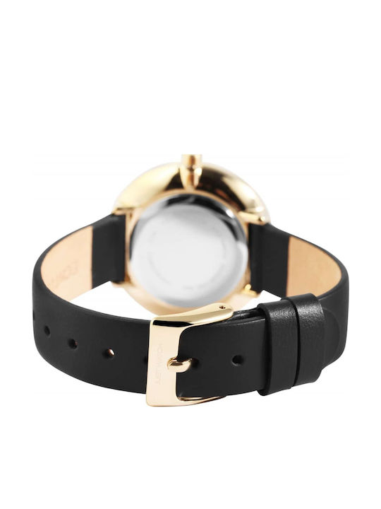 Just Watch Women's Watch with Black Leather Strap