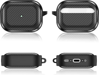 Sonique Case Silicone with Hook in Black color for Apple AirPods Pro 2