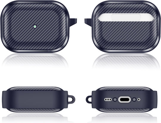 Sonique Case Silicone with Hook in Navy Blue color for Apple AirPods Pro 2