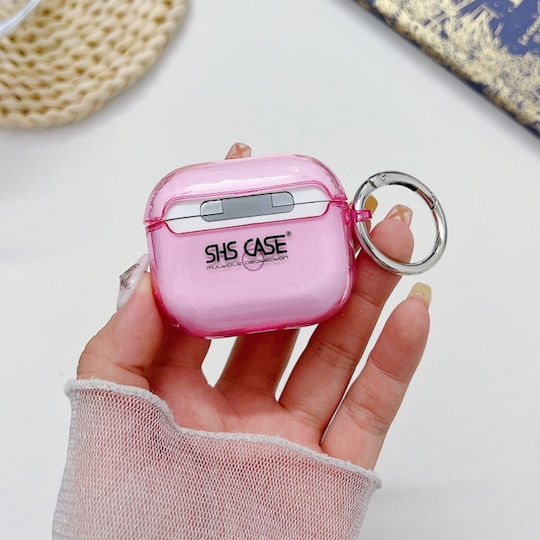 Sonique Silver Foil Husă cu cârlig în culoarea Roz pentru Apple AirPods 3