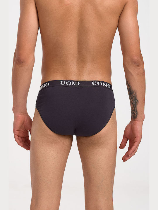 Men's Slips Blue and Grey 4Pack