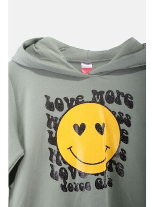 Joyce Kids Sweatshirt with Hood Khaki