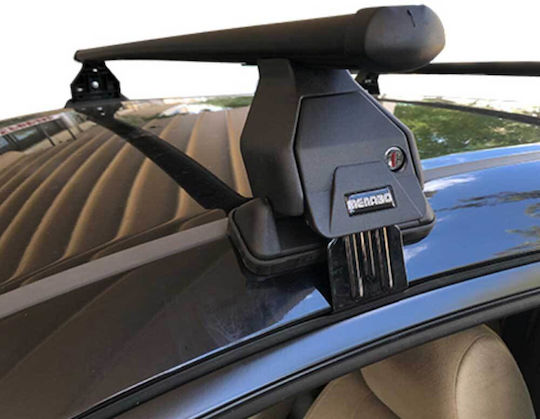 Menabo Μπάρες Οροφής Μεταλλικές 112εκ. για Citroen Saxo Chevrolet G 5D για Αυτοκίνητα με Εργοστασιακές Μπάρες (Σετ με πόδια) Μαύρες