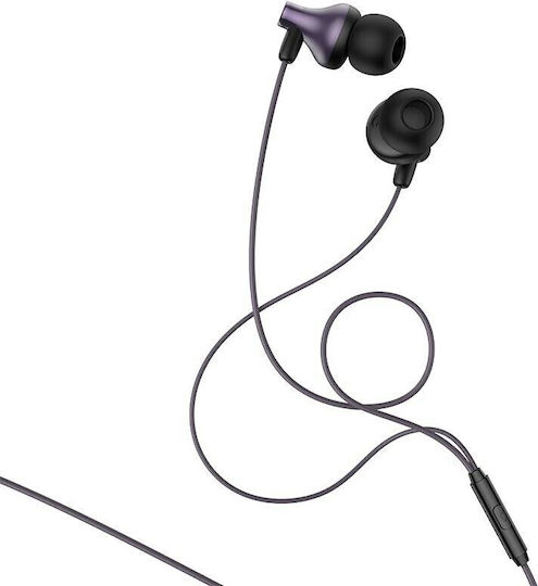Hoco M74 Classic In-Ear Freihändig Kopfhörer mit Stecker 3.5mm Silber