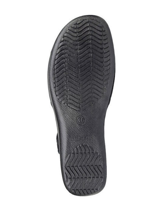 Women's Flat Sandals in Black Color