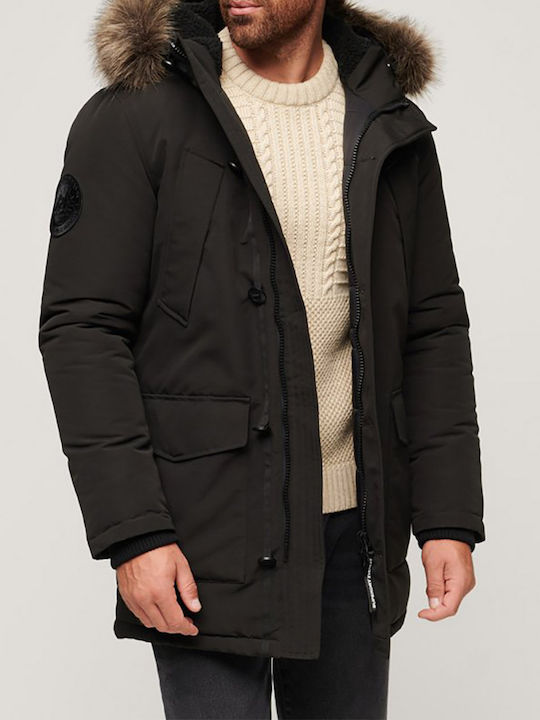 Everest Winter Jacket Parka Black