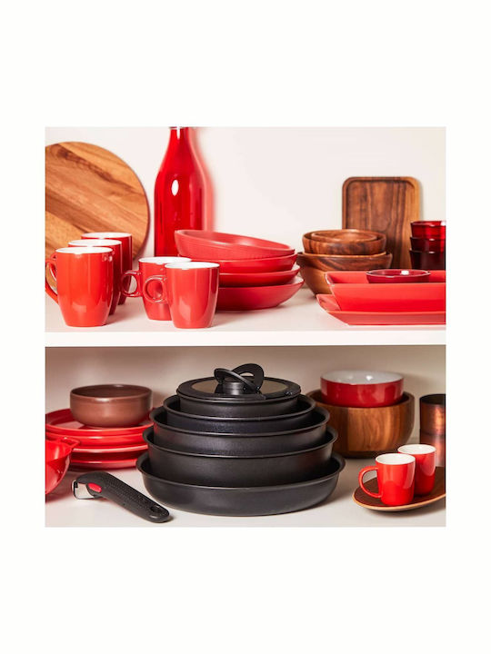 Tefal Ingenio Unlimited Pans Set of Aluminum with Non-stick Coating Black 3pcs