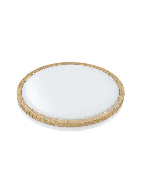 Modee Lighting Πλαφονιέρα Οροφής 33.6εκ. Καφέ με Ενσωματωμένο LED