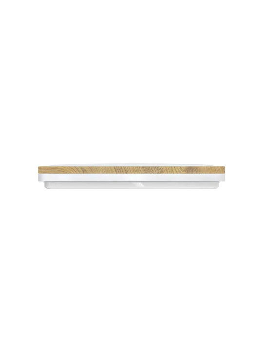 Modee Lighting Πλαφονιέρα Οροφής 33.6εκ. Καφέ με Ενσωματωμένο LED