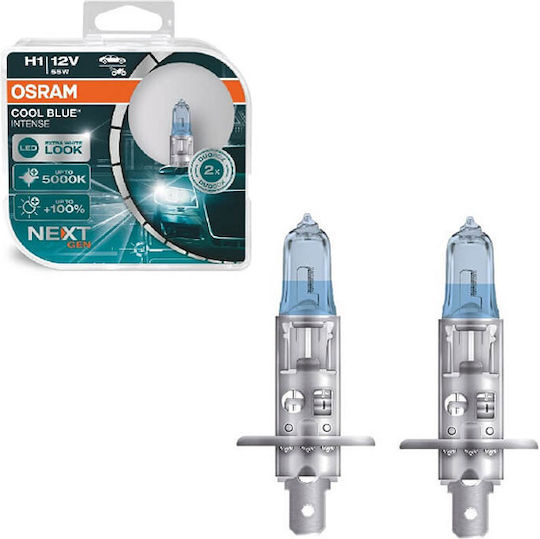 Auto Gs Λάμπες Αυτοκινήτου H1 Αλογόνου Μπλε 12V 55W 2τμχ