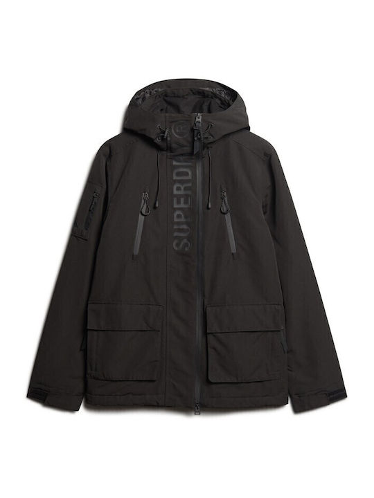 Winter Jacket Windproof Black