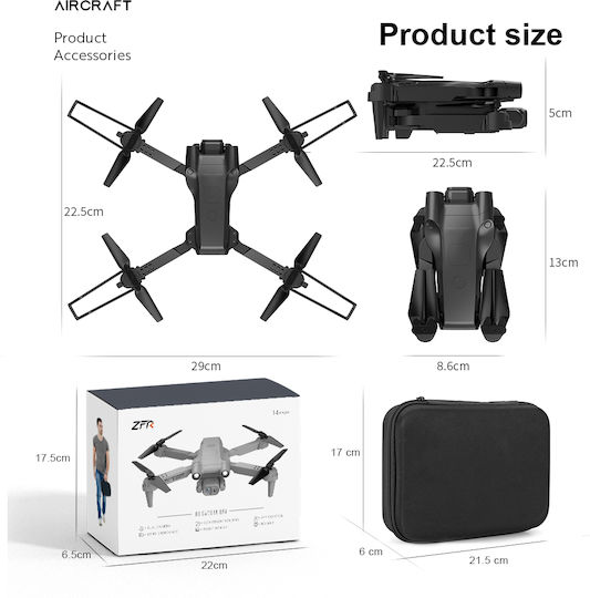 GT2PRO Drohne 2.4 GHz mit Kamera und Steuerung