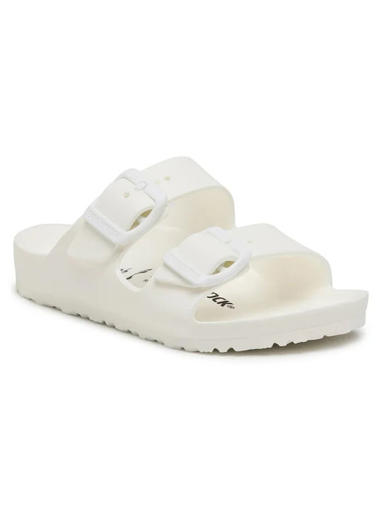 Birkenstock Arizona Eva Ανδρικά Σανδάλια σε Λευκό Χρώμα