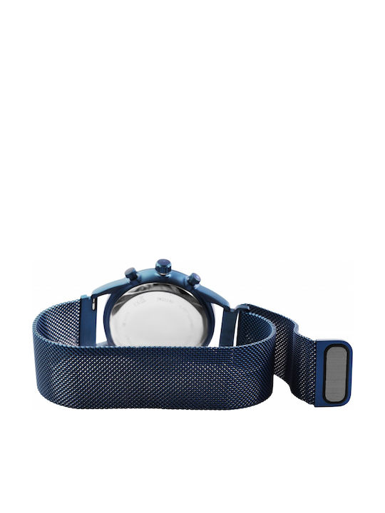 Just Watch Men's Watch Battery with Blue Stainless Steel Strap