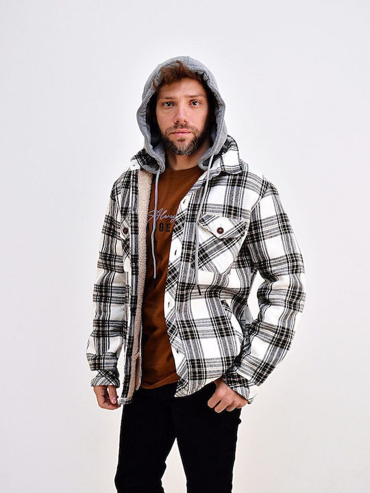 Beltipo Herren Winter Jacke Lässig Λευκό