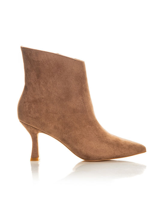 Shoe Art Suede Women's Ankle Boots Khaki