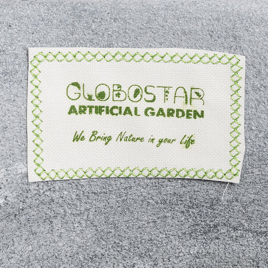 GloboStar Oxford Κασπώ Πολυεστερικό Γκρι με Βάση 45x45x72εκ.