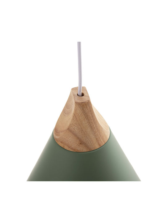 HomeMarkt Green Bell Ceiling Light with E27 Socket 25x25x26cm