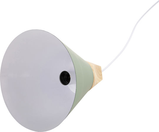 HomeMarkt Green Bell Ceiling Light with E27 Socket 25x25x26cm