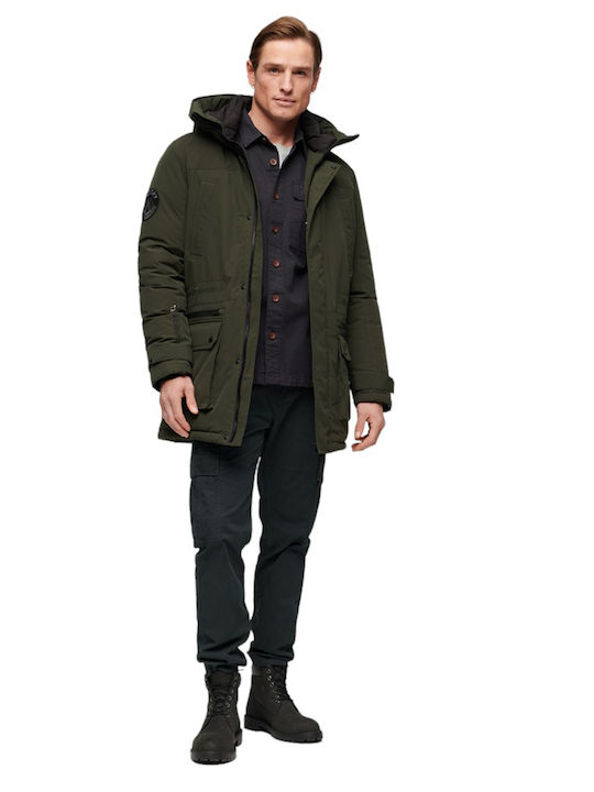 City Winter Jacke Parka Wasserdicht Khaki