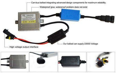 Xenon Σετ Φωτισμού Αυτοκινήτου H1 Can bus 55W 12V 6000K Ψυχρό Λευκό