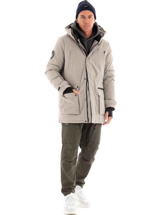 City Winter Jacke Parka Wasserdicht Gray