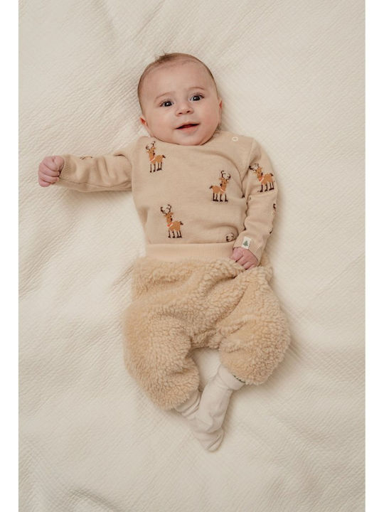 Kids' Sweater Long Sleeve Beige