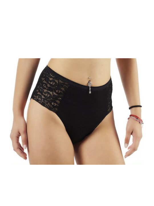 Damen Slip mit Spitze Weiß