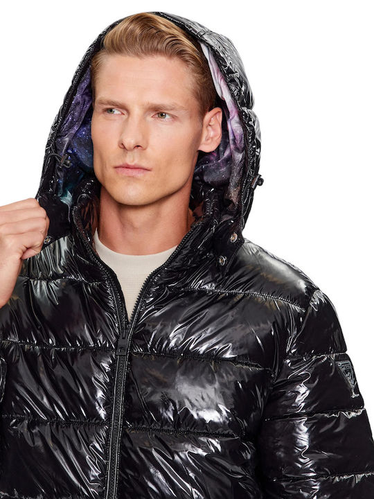 Winter Jacke Puffer Wasserdicht und Winddicht Schwarz