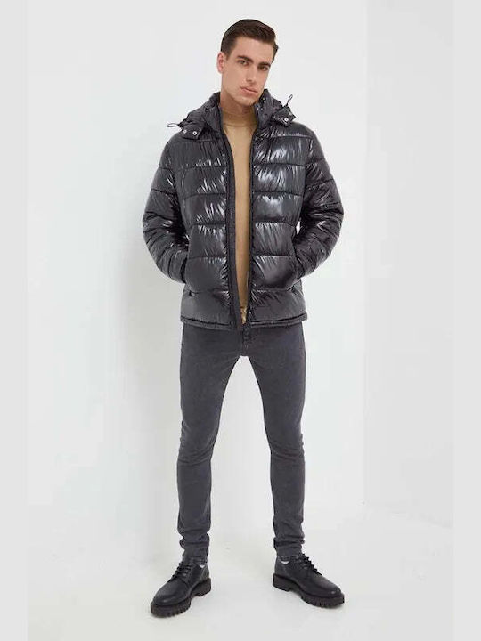 Winter Jacke Puffer Wasserdicht und Winddicht Schwarz