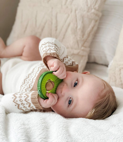 Nuby Avocado Silicone Teether for 6 Months+