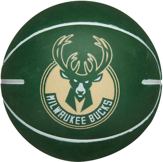 Wilson NBA Dribbler Milwaukee Bucks Kids Ball Basketball Green