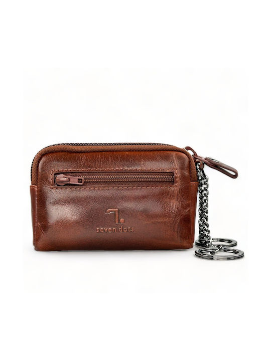 7.Dots Key Holder Leather Cognac