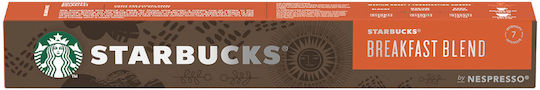 Starbucks Capsule Espresso Breakfast Blend Compatibile cu Mașina Nespresso 10capace