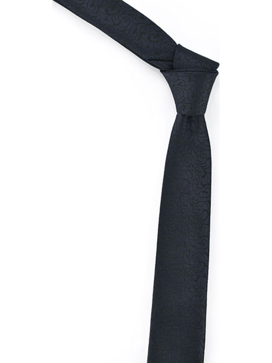 Makis Tselios Fashion Ανδρική Γραβάτα Μονόχρωμη σε Μπλε Χρώμα