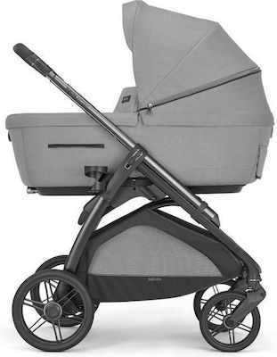 Inglesina Aptica Quattro Darwin Adjustable 3 in 1 Baby Stroller Suitable for Newborn Satin Grey/ Litio Black 12.7kg