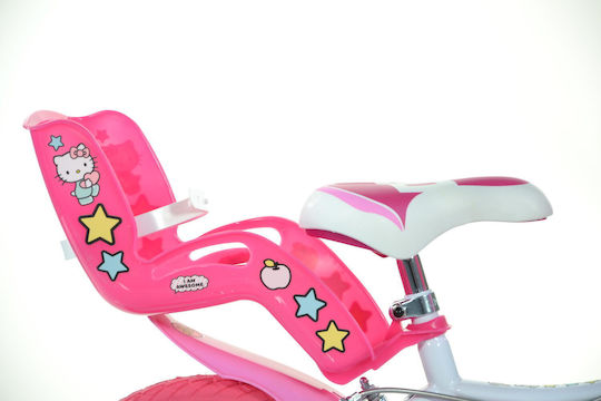 Dino Bikes Hello Kitty 16" Kinder Fahrrad Stadt Weiß