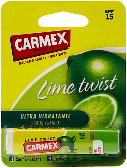 Carmex Lime Twist Lip Balm SPF15 Lime 4.25gr