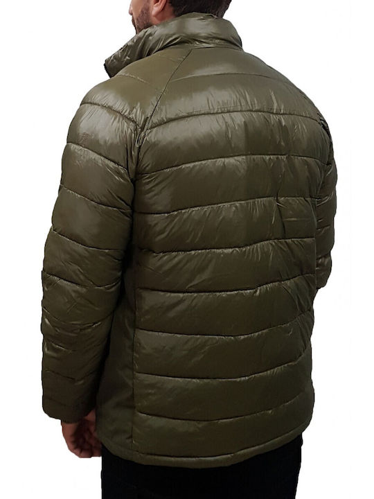 Jack & Jones Geci Barbati Puffer Κάκι