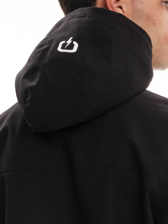 Winter Jacke Bomber Wasserdicht und Winddicht Schwarz