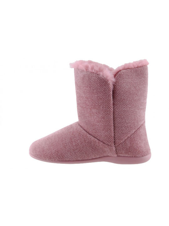 Sabino Closed Women's Slippers With fur in Pink color